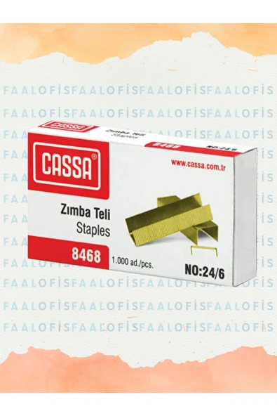 Zımba Teli 24/6 1000X10 Adet Gold Nikel Kararmayan Dayanıklı Malzeme - 2