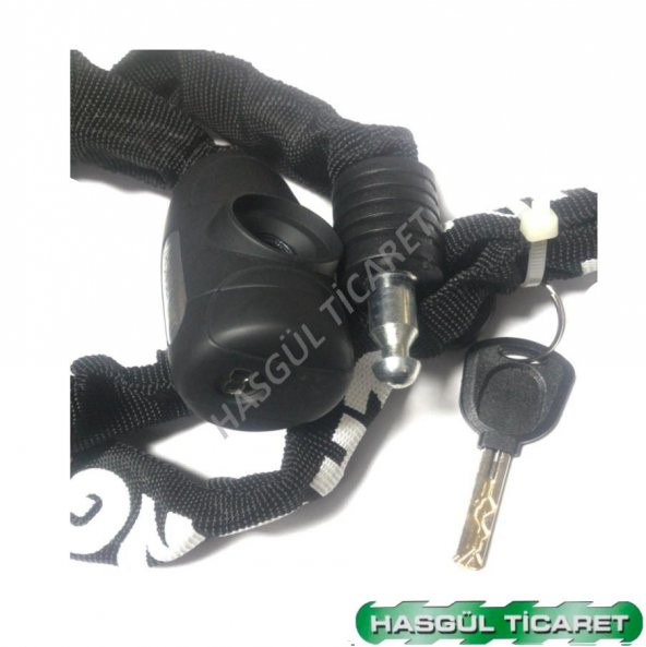 Hsgl Bisiklet 4mm X 120cm Anahtarlı Zincir Kilit - 4