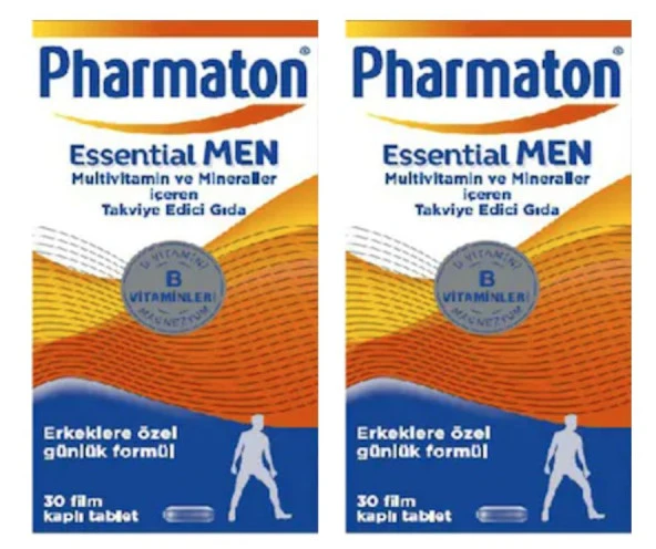 Pharmaton Essential Men Takviye Edici Gıda 30 Tablet - 2 Adet