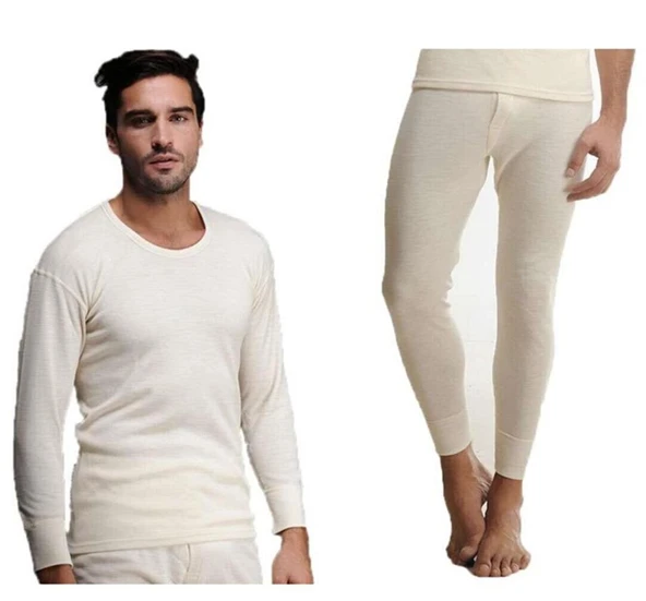 Hasyün Erkek Yün Uzun Kollu Fanila Uzun Don İçlik Set 102 - 101- 1 Set  XL Ekru ürün görseli