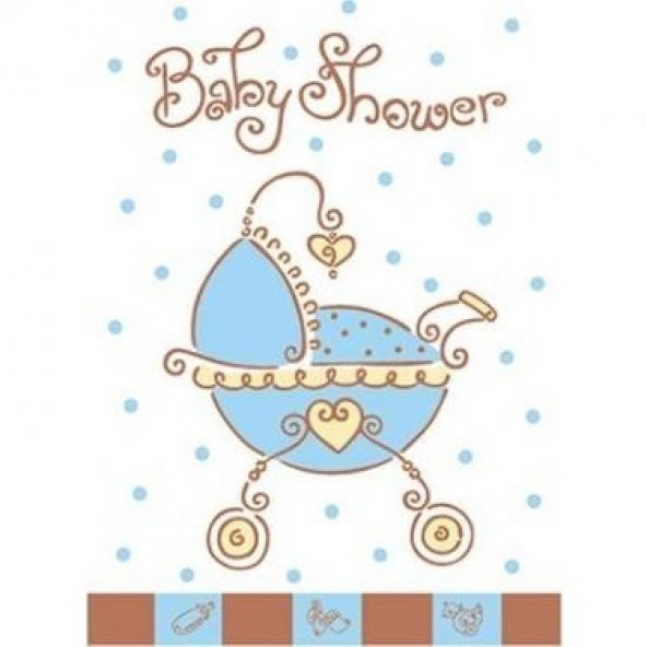Baby Shower Davetiye 6 Adet