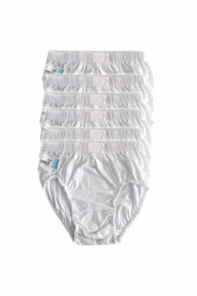 Berrak Erkek Çocuk Slip Külot - 6 Adet  Beyaz 6 No:8-9 Yaş - Resim 4