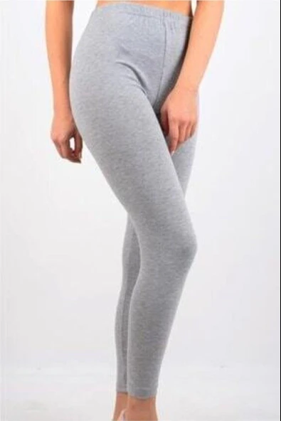 Kota Kadın Penye Elastan Düz Tayt 4000 - 1 Adet  Siyah M - Resim 6