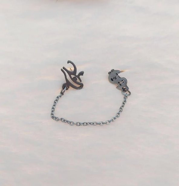 Çelik Klips Sallantılı Bayan Zincirli Küpe Stainless steel kararmaz Küpe