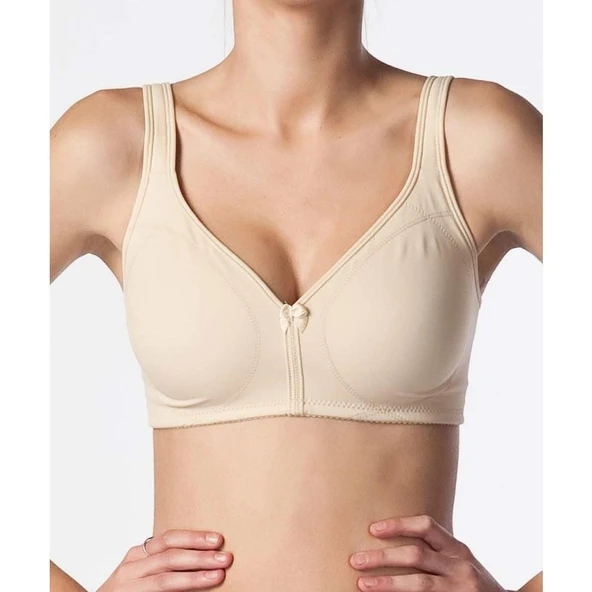 NBB Battal Beden Dubleli Toparlayıcı Sütyen 3565  Siyah 105B - Resim 3