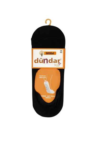 Dündar Kadın Modal Babet Çorap 6913 - 12 Adet  Beyaz 36-40 - Resim 2