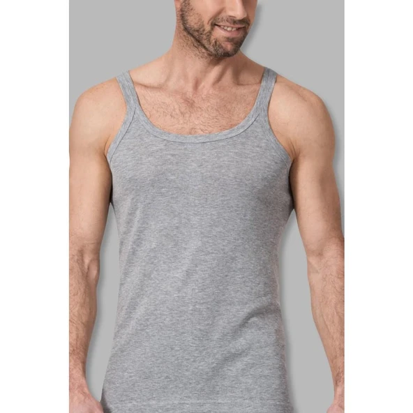 NAMALDI 122 İnce Askılı Erkek Atlet - 1 Adet  Siyah 2XL - Resim 5