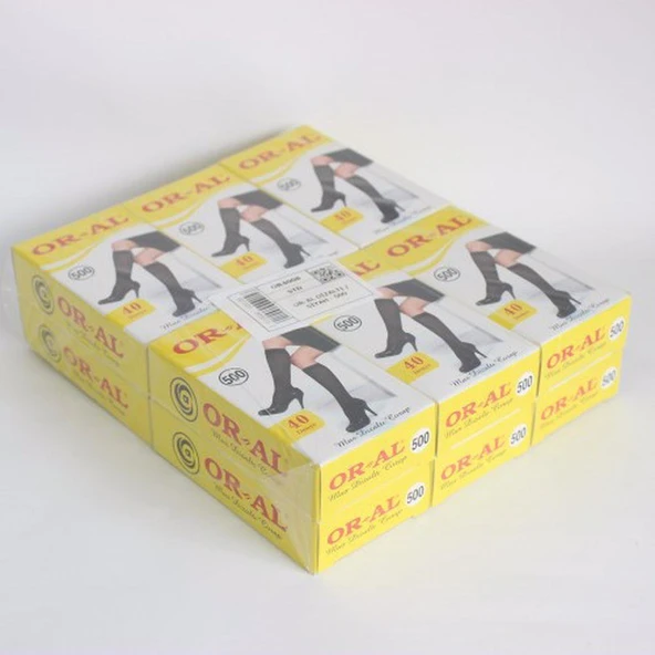 6 Adet OR-AL 40 Den Mus Dizaltı Çorap  Siyah Standart - Resim 2