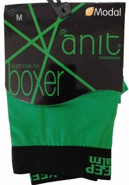 Anıt 1266 Modal Erkek Renkli Boxer 6'Lı   XL Yeşil