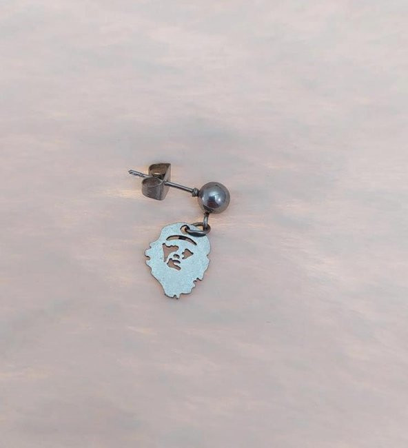 Çelik Klips Sallantılı Bayan Erkek Küpe Stainless steel kararmaz Küpe - 2