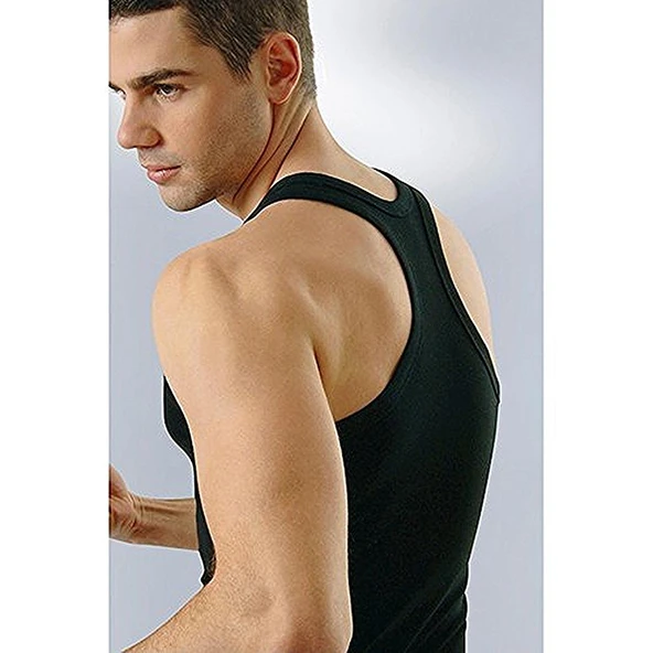 Anıt 1106 Erkek Ribana Spor Atlet Renkli 6'Lı   XL Gri - Resim 4