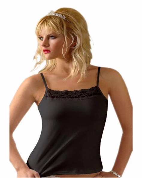 ANIT 2120 Kadın LİKRALI DANTELLİ İP ASKILI ATLET 3'Lü  Beyaz M - Resim 2