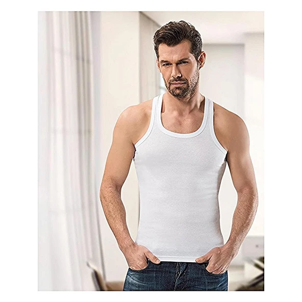 Anıt 1106 Erkek Ribana Spor Atlet Renkli 6'Lı   XL Gri - Resim 2