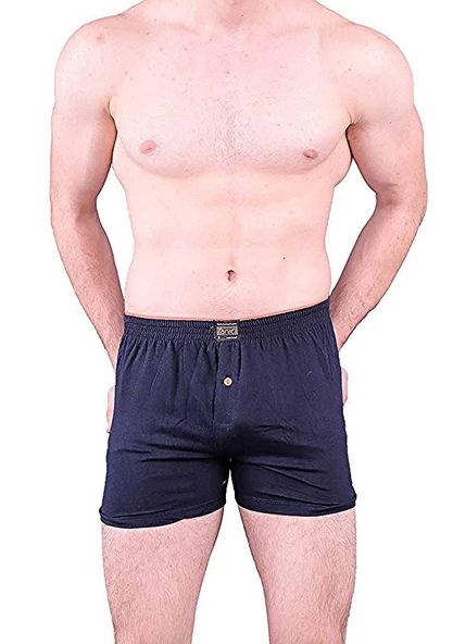 Anıt 1146 Erkek Düğmeli Boxer 3'Lü  L Lacivert - Resim 3