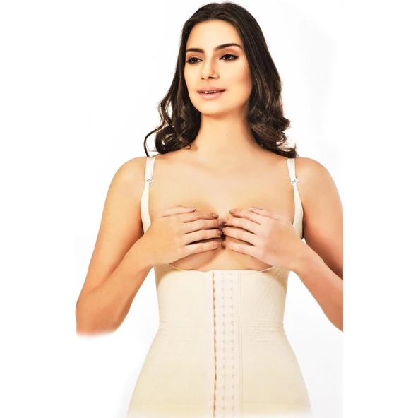 ELİTE LİFE 975 AGRAFLI BEL KORSE  Beyaz L - XL - Resim 3