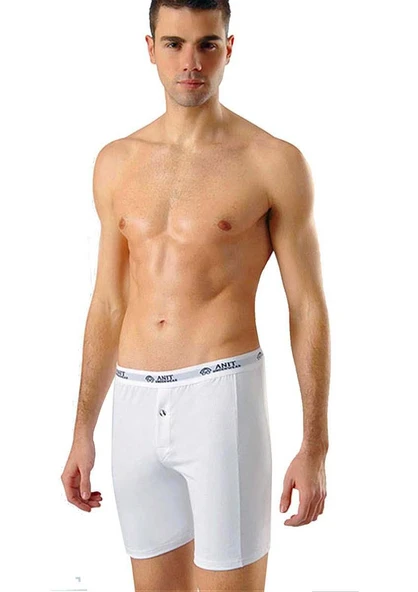 Anıt 1114 Erkek Likralı Uzun Boxer 6'Lı   XL Gri ürün görseli