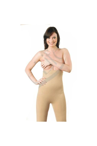 Elite Life 977 Kadın Uzun Paçali Korse  Ten S - M - Resim 4