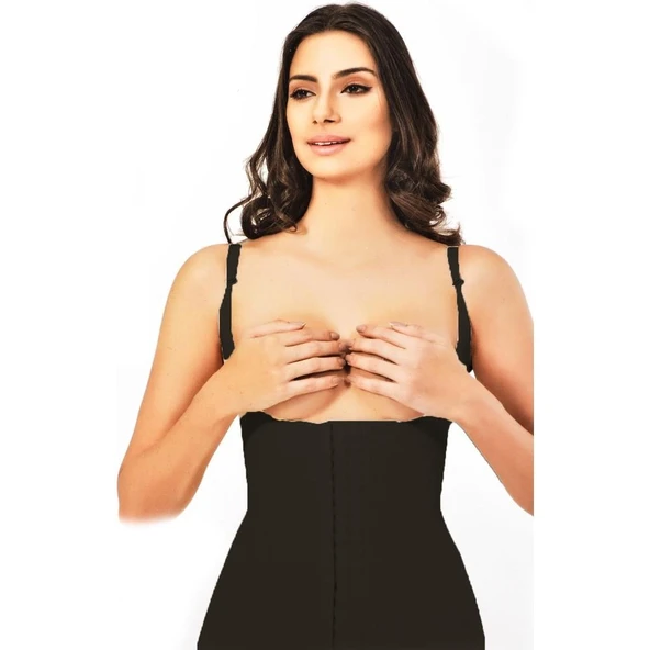 ELİTE LİFE 975 AGRAFLI BEL KORSE  Beyaz L - XL - Resim 2