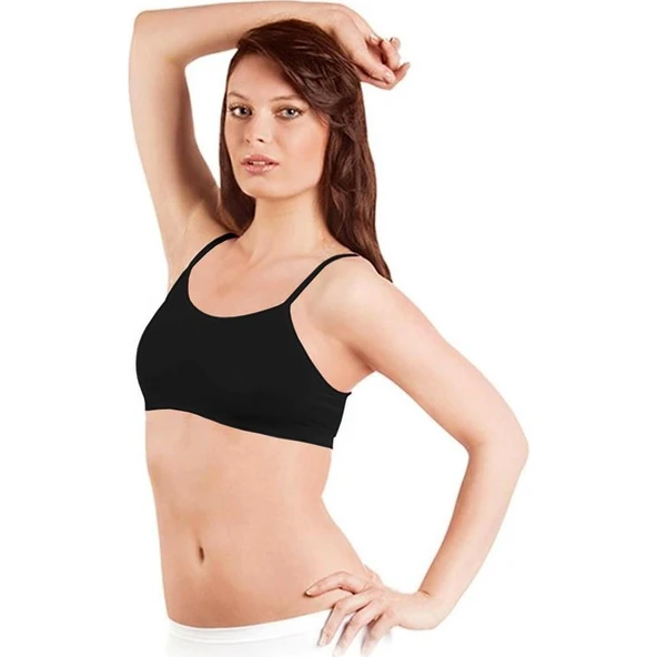 Elite Life 851 Kadın Büstiyer İnce Askılı  Ten L - XL - Resim 3