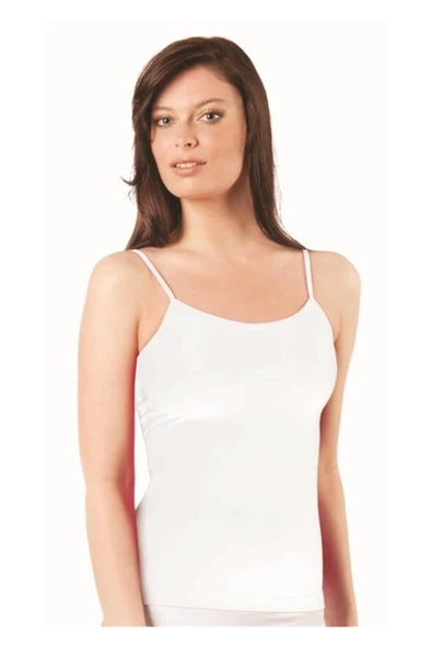 Elite Life 846 Kadın İnce Askılı Atlet  Siyah S - M - Resim 6