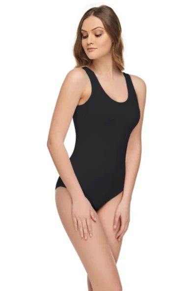 3'Lü TUTKU Elit Bayan Modal Elastan Geniş Askı Body 2005  Beyaz M - Resim 3