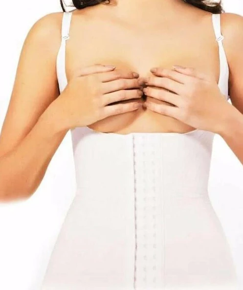 ELİTE LİFE 975 AGRAFLI BEL KORSE  Beyaz L - XL - Resim 4