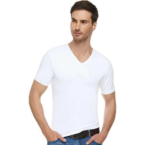 3'Lü Tutku Elit 1303 Likralı V Yaka Pamuklu Tişört Atlet  Beyaz 2XL - Resim 2