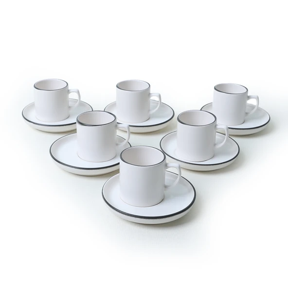 Keramika Simply Nordic Kahve Takımı 12 Parça 6 Kişilik 19985 - 8