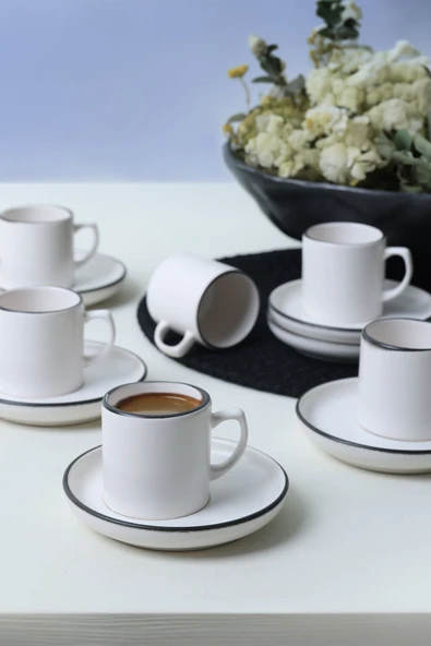 Keramika Simply Nordic Kahve Takımı 12 Parça 6 Kişilik 19985 ürün görseli 1