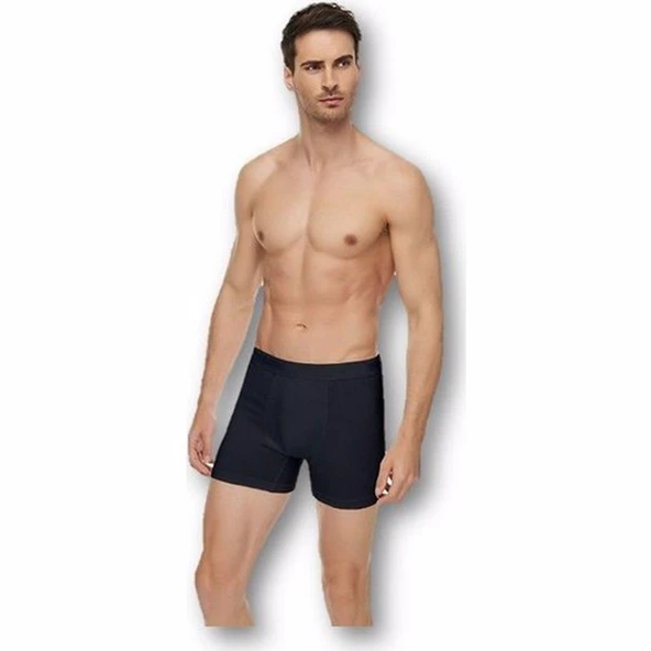 3'Lü TUTKU ELİT Modal Elastan Boxer 1251  Beyaz XL - Resim 3