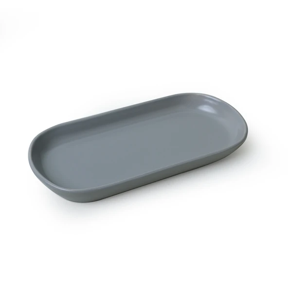 Keramika Mat Gri Noyan Kayık Tabak 26 Cm 2 Adet 995 - 4