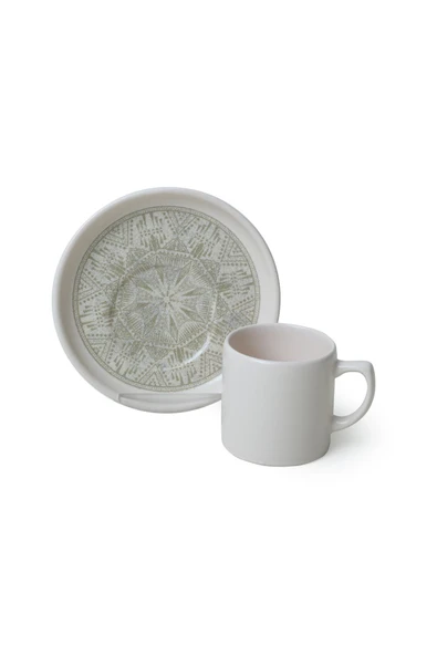 Keramika Groundlace Nordic Kahve Takımı 12 Parça 6 Kişilik 21501 - Resim 5