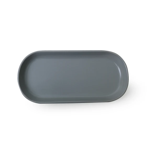 Keramika Mat Gri Noyan Kayık Tabak 26 Cm 2 Adet 995 - 5