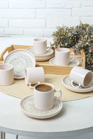 Keramika Groundlace Nordic Kahve Takımı 12 Parça 6 Kişilik 21501 ürün görseli 1
