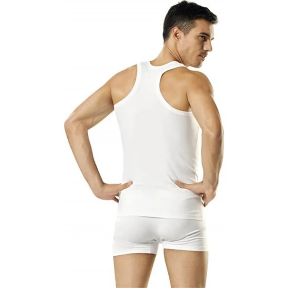 6'Lı Namaldı 133 Ribana Rambo Erkek Atlet  Siyah M - Resim 2