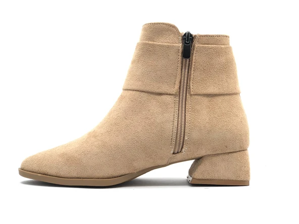 Asya Kurdela Taş Detaylı Topuklu Kadın Bot - Resim 5