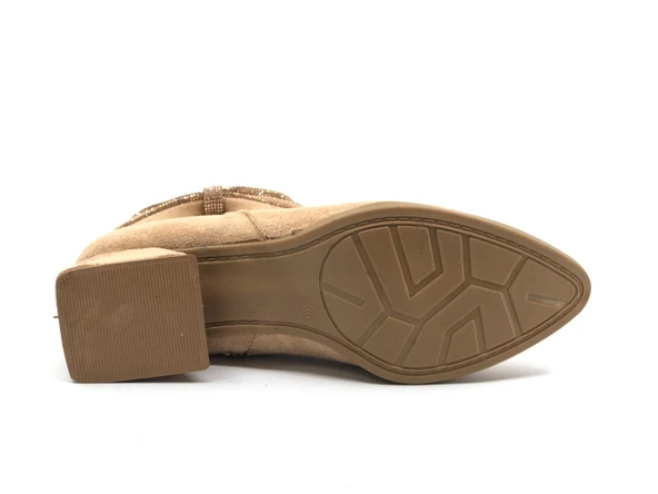 Asya Kurdela Taş Detaylı Topuklu Kadın Bot - Resim 7