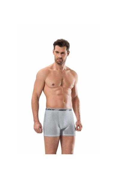 Jiber Erkek Likralı Boxer 6'lı Paket - 156  Beyaz M - Resim 5