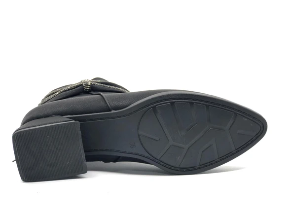 Asya Kurdela Taş Detaylı Topuklu Kadın Bot - Resim 12