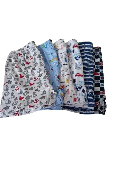 Tutku 0254 Erkek Çocuk Empirme Desenli Boxer 12 Adet  Karışık Renk 2 (3-4 YAŞ) - Resim 5