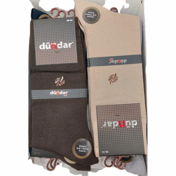 Dündar Erkek Plus Penye Çorap - 12 Adet  Gri 40-44 - Resim 5
