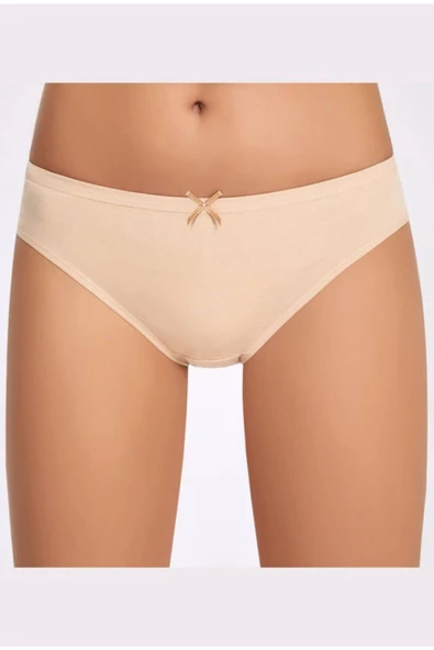 İlke Kadın Likralı Fiyonklu Bikini 271 - 12 Adet  Ten S - M