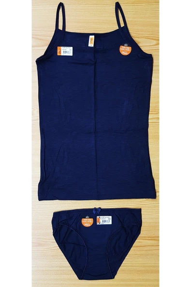 İlke Kadın Likralı Flamlı İnce Askılı Atlet Külot Takım  - 6 Adet  L - XL Pembe - Resim 4