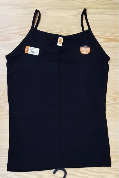 İlke Kadın Likralı Flamlı İnce Askılı Atlet 227 - 6 Adet  S - M Nar - Resim 4