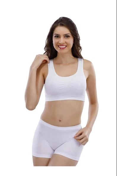 Layza Form Kadın Kalın Askılı Pedli Sütyen Büstiyer 12000 - 2  Adet  Ten S - Resim 6