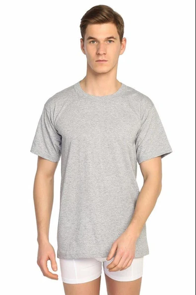 Seher Yıldızı Erkek Penye Renkli Sıfır Yaka Fanila Atlet 003 - 12 Adet KB15037  2XL Haki - Resim 4