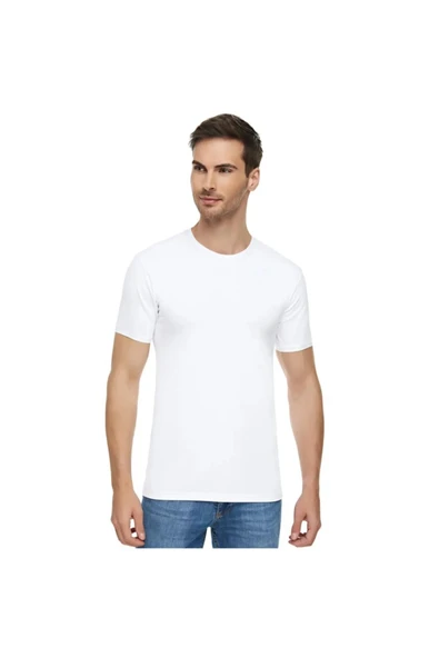 Tutku Elit Erkek Sıfır Yaka Penye Atlet Fanila 1003 - 9 Adet  Beyaz 3XL - Resim 3