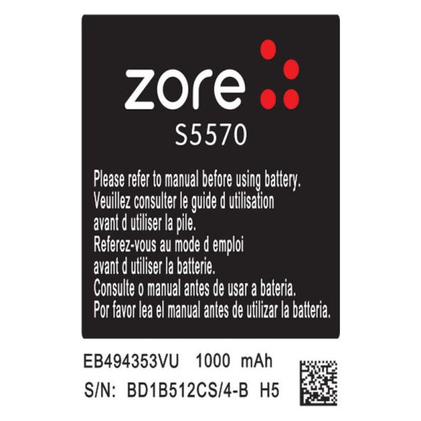 Galaxy Mini S5570 A Kalite Uyumlu Batarya