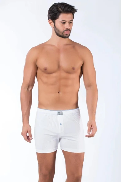 Tutku Elit Erkek Havlu Bel Penye Boxer 1101 - 12 Adet  Saks Mavi S - Resim 2