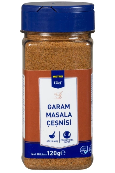 Metro Chef Metro Chef Garam Masala Çeşnisi 120G Mutfak Şef Pasta Tatlı Tuzlu Baharat